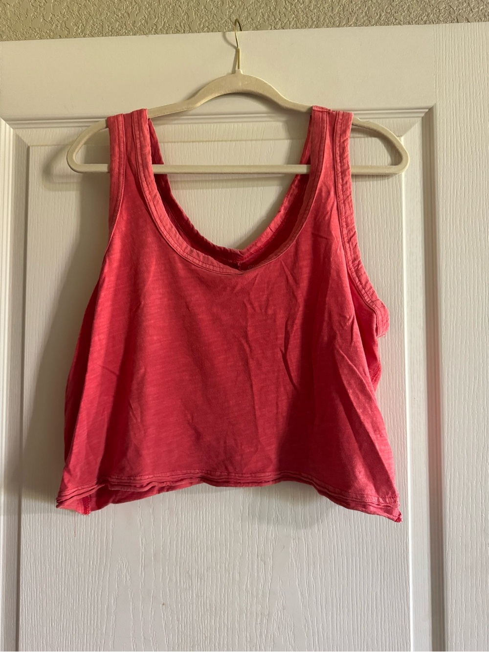 Anthropologie Cropped Swoop Neck Cropped Tank